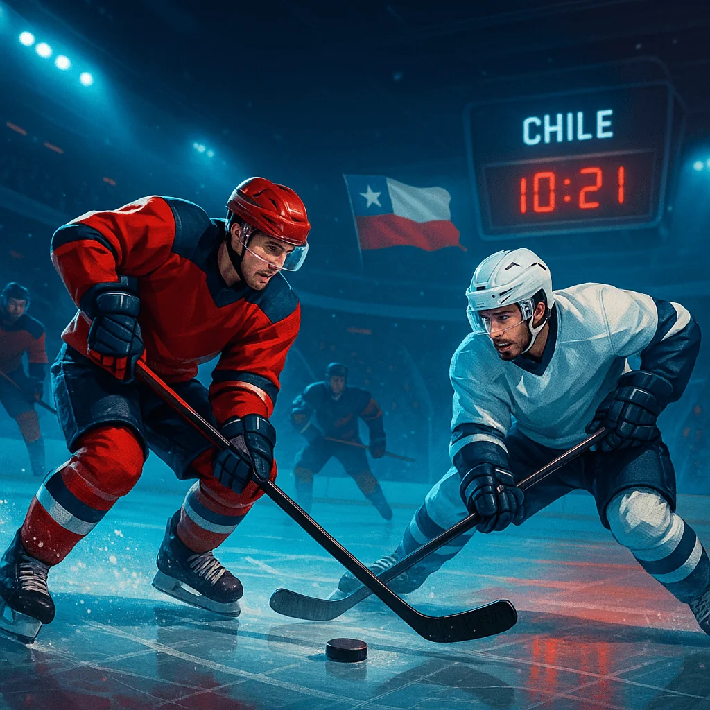 Jugadores de hockey sobre hielo compitiendo mientras los usuarios apuestan en Pin Up Bet.